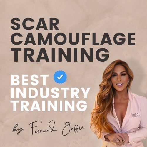 Scar and stretch mark camouflage training course by Fernanda Jaffre